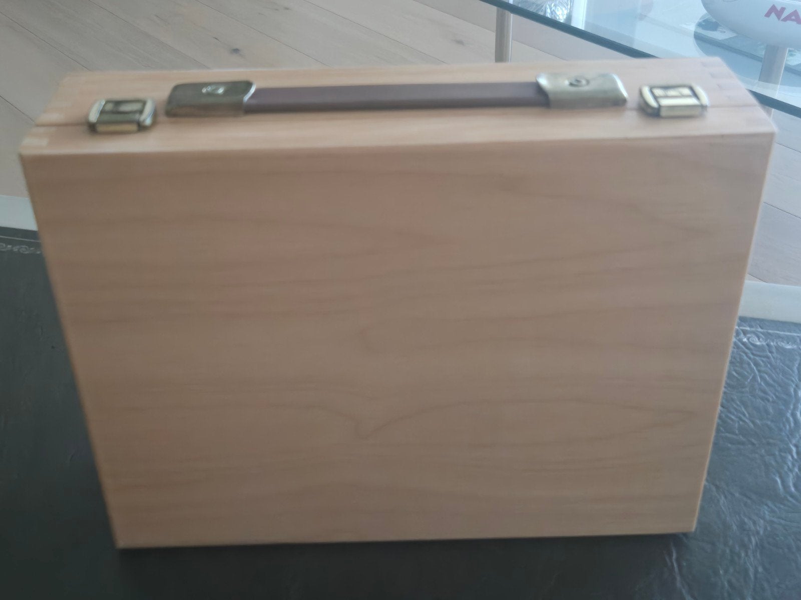 Vintage handgemaakt houten koffertje anno 70 in perfecte st, Handtassen en Accessoires, Koffers, Ophalen of Verzenden, Zo goed als nieuw