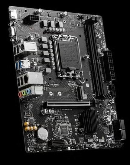 MSI PRO B760M-E Moederbord met Socket LGA 1700, Ophalen of Verzenden, Gebruikt