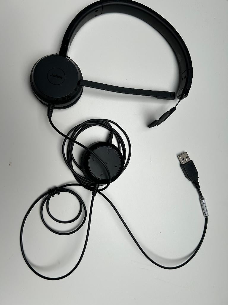 Casque Jabra USB avec micro et télécommande, Informatique & Logiciels, Enlèvement ou Envoi, Fonction muet du microphone, Comme neuf
