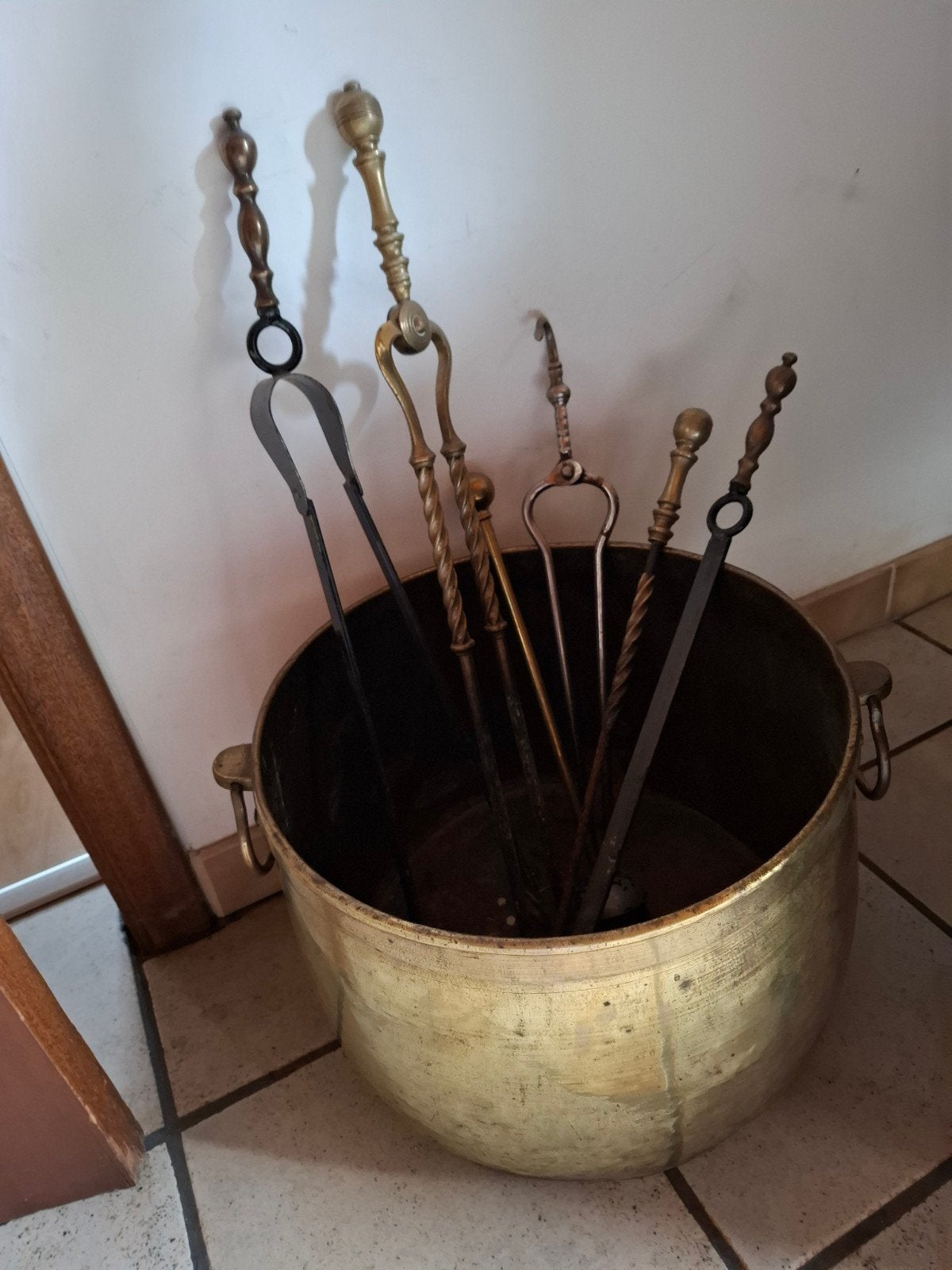 chaudron plus 6 serviteur cheminée, Antiquités & Art, Enlèvement