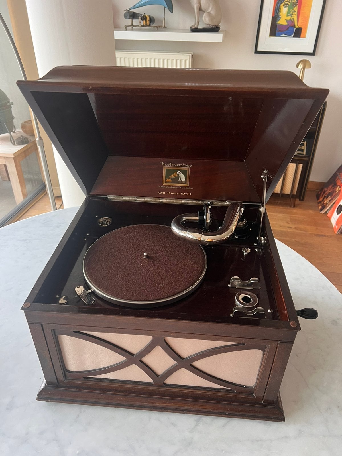 HMV MODEL 104 grammofoon his masters voice NIEUWSTAAT, Ophalen