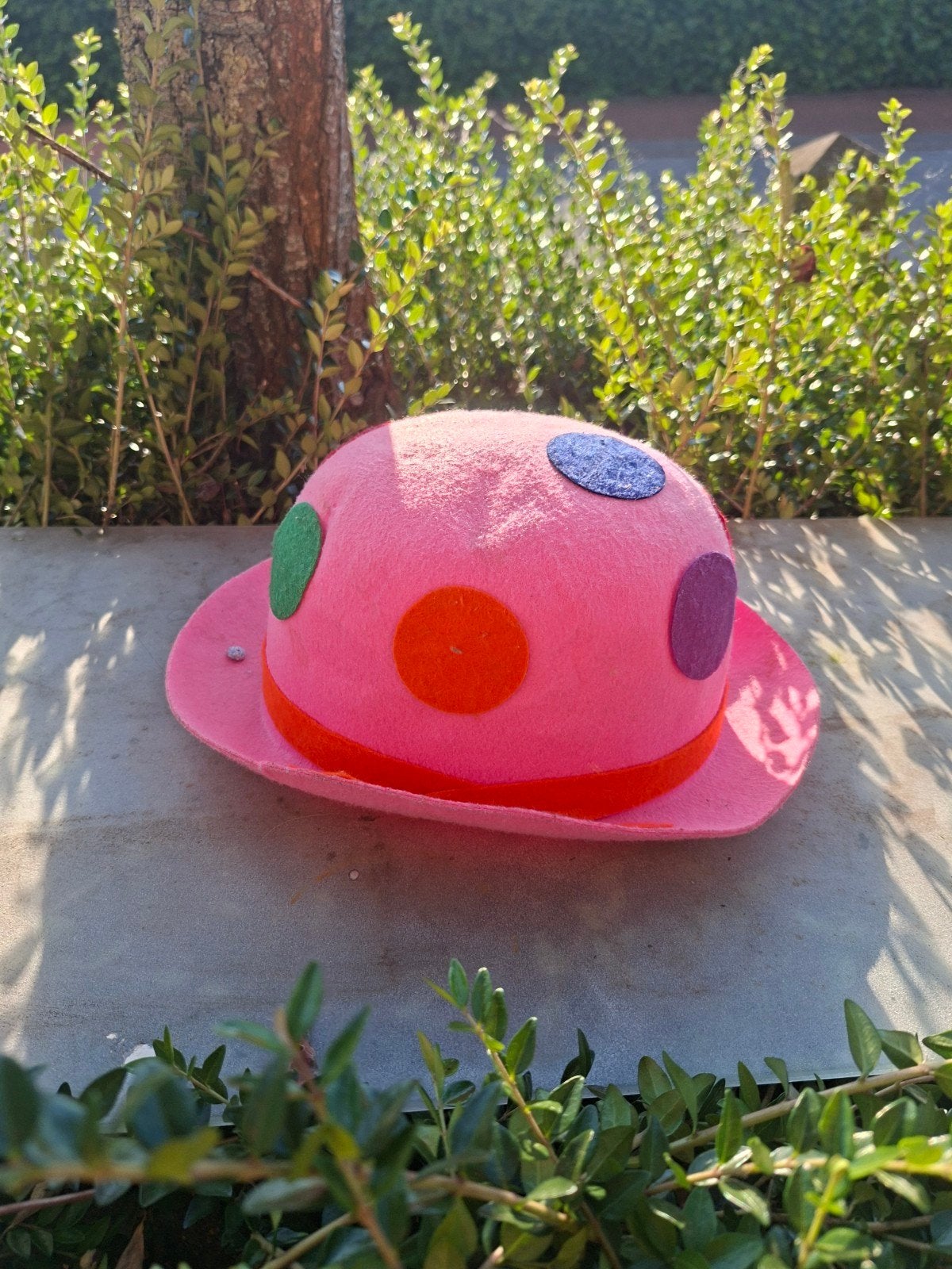 Leuke roze clownhoed, Ophalen of Verzenden, Hoed