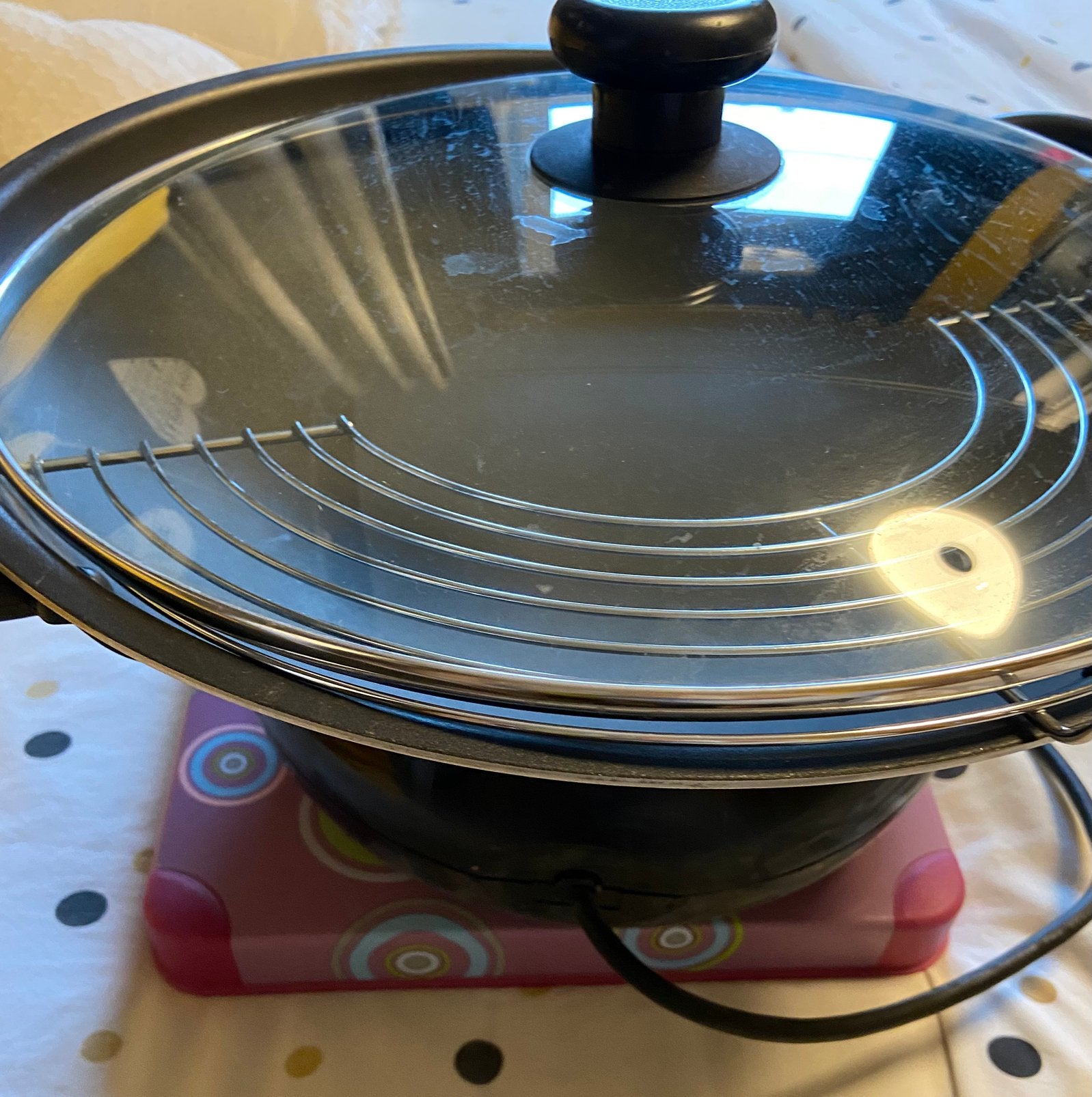 Elektrische wok, Huis en Inrichting, Ophalen, Zo goed als nieuw