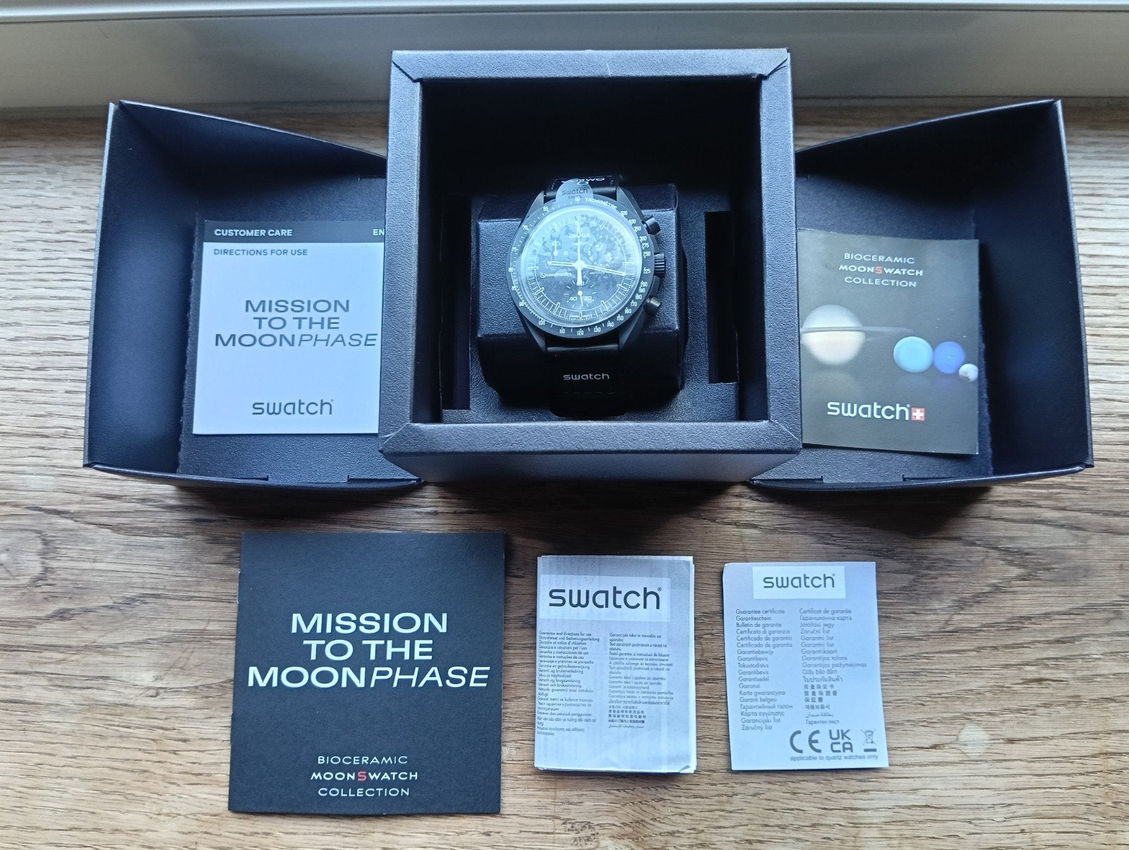 Mission Omega x Swatch MoonsWatch vers la phase lunaire, Enlèvement ou Envoi, Swatch, Comme neuf, Synthétique