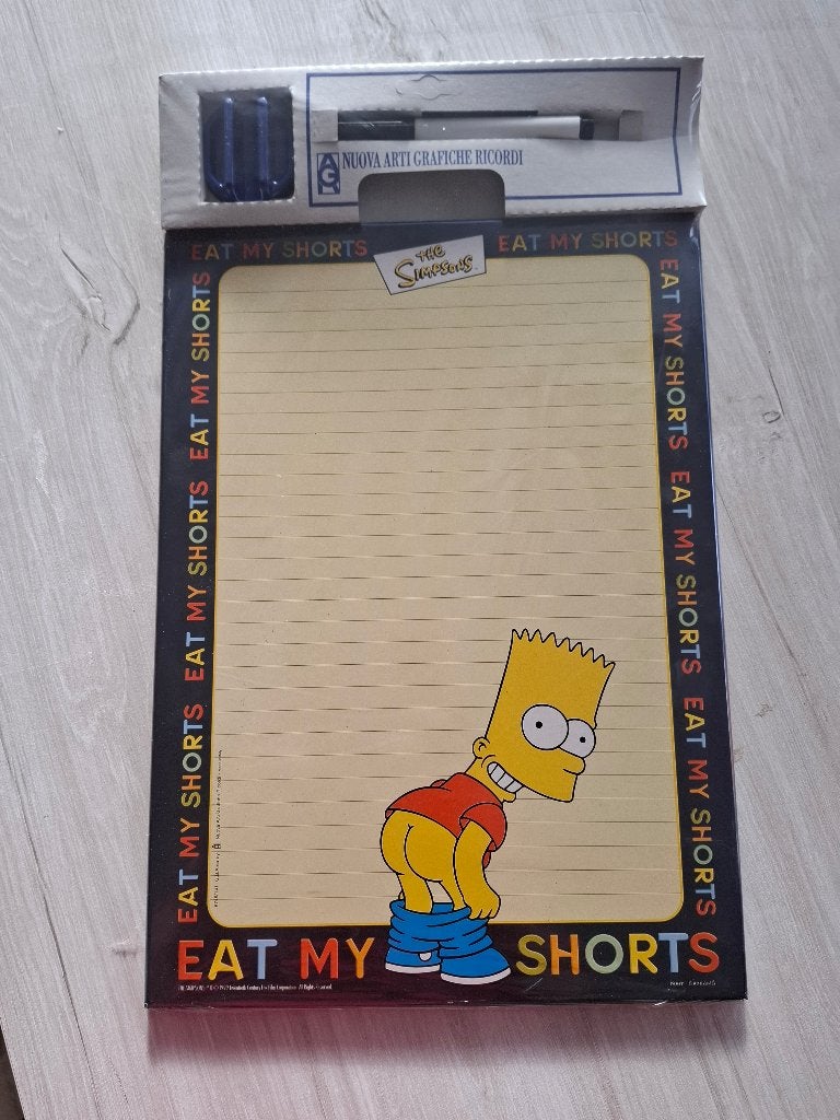 Vintage the simpsons notebord, Collections, Cinéma & Télévision, Enlèvement ou Envoi, Neuf