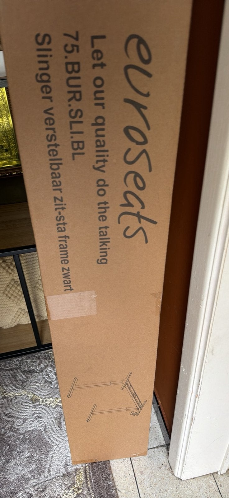 Euroseat verstelbare zit- sta frame zwart nieuw in doos, Enlèvement ou Envoi, Neuf