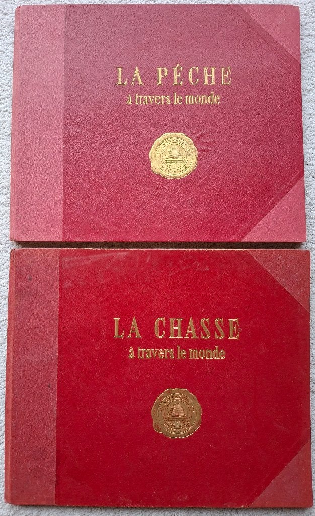 2 Prentjesalbums 'De werkende Bie': La Chasse+La Pêche(1940), Ophalen of Verzenden