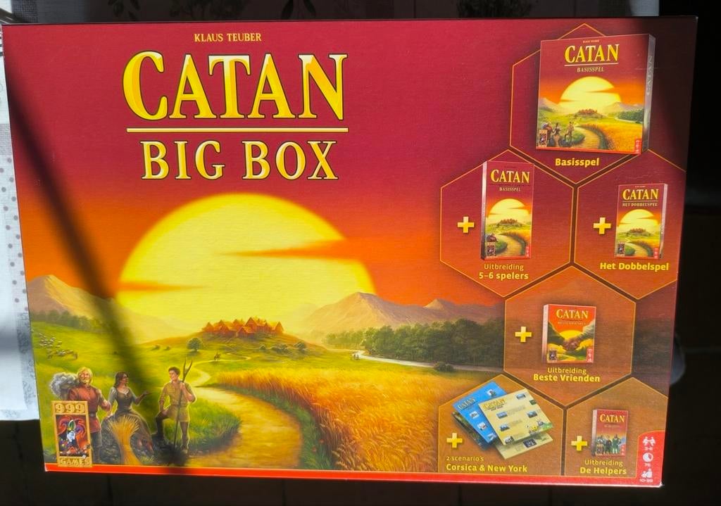 Catan Big box uitbreiding 5/6spelers. Nog in plastic, Hobby en Vrije tijd, Ophalen of Verzenden