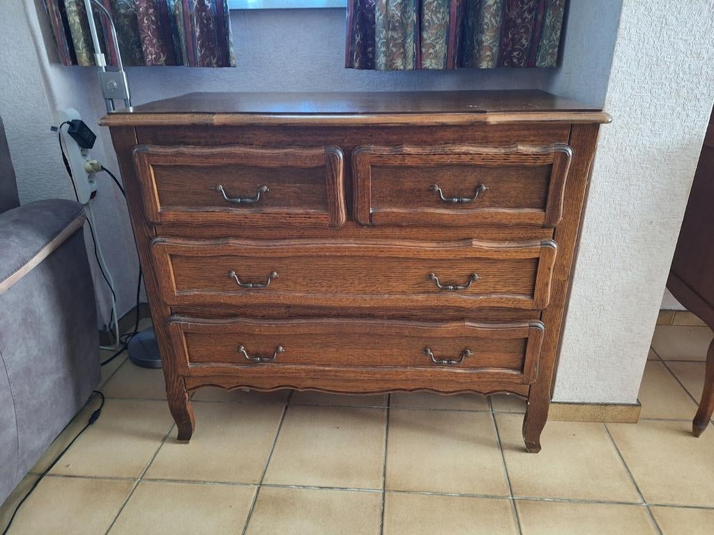armoire à tiroirs en bois antique, Enlèvement