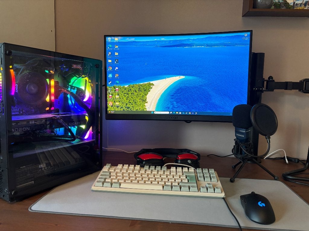 Volledige gaming-setup, Ophalen, Le pc est monté avec différentes marques, AMD Ryzen 5, Zo goed als nieuw