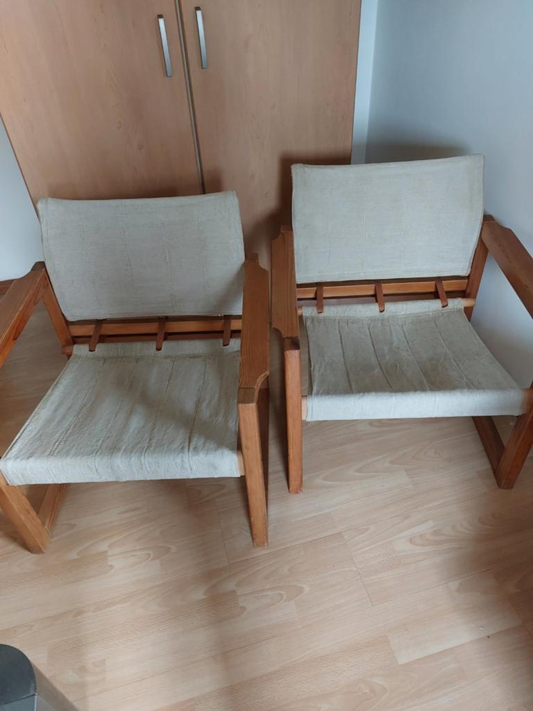 Vintage IKEA Diana Safari Chairs/Karin Mobring/set van 2, Ophalen