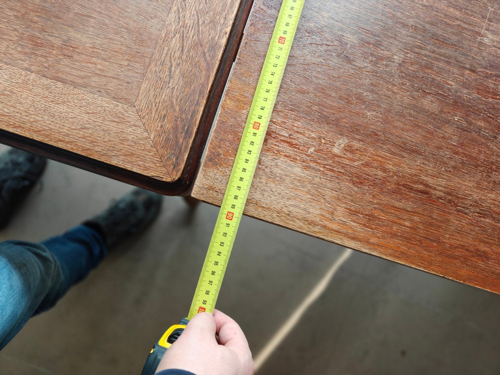 vintage uitschuifbare eettafel, Huis en Inrichting, Ophalen, Gebruikt, Vintage, 200 cm of meer