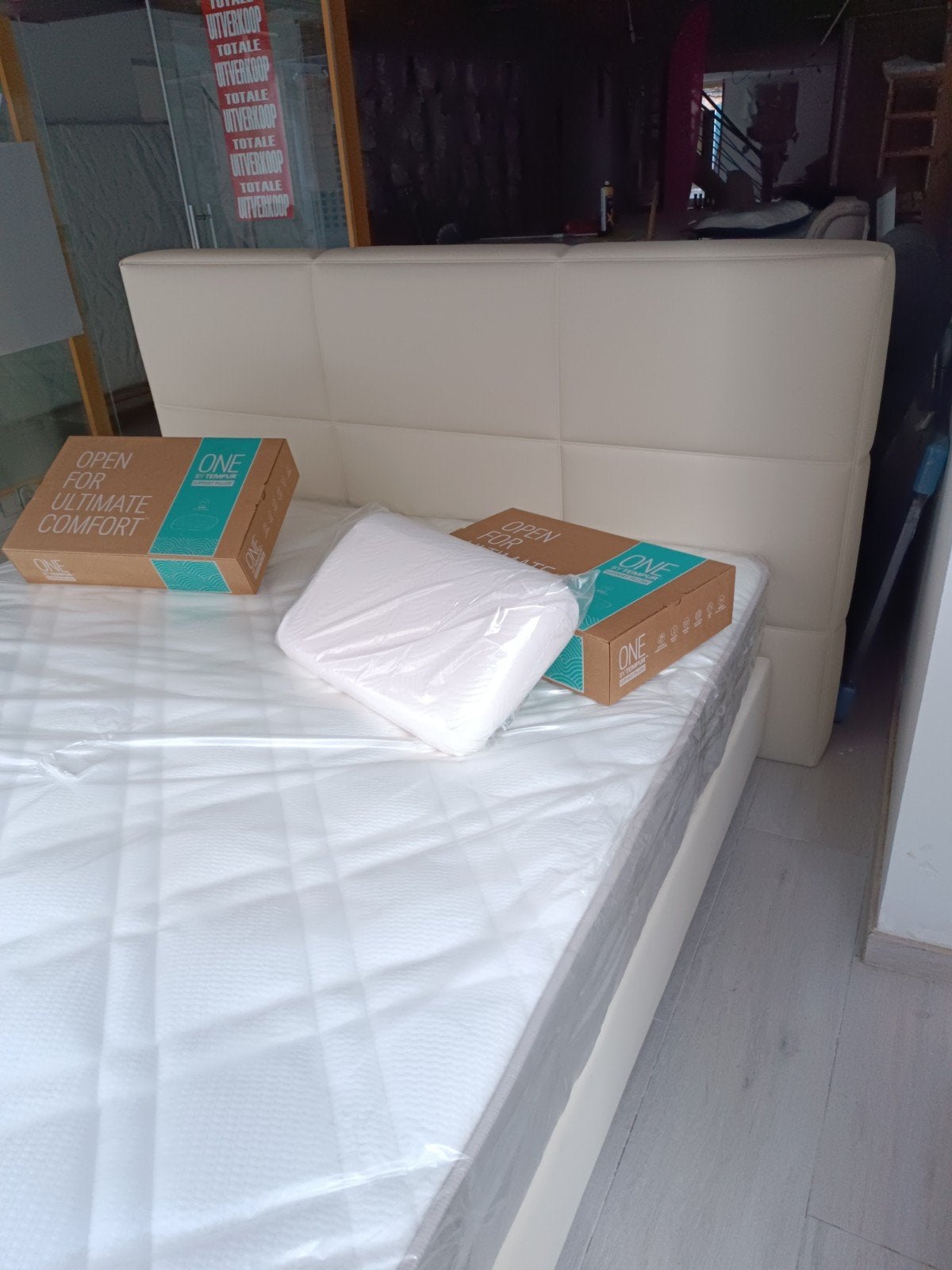 Sommier de luxe 160/200 avec matelas d'hôtel, tout est neuf, Neuf, Enlèvement ou Envoi, 200 cm, Deux personnes