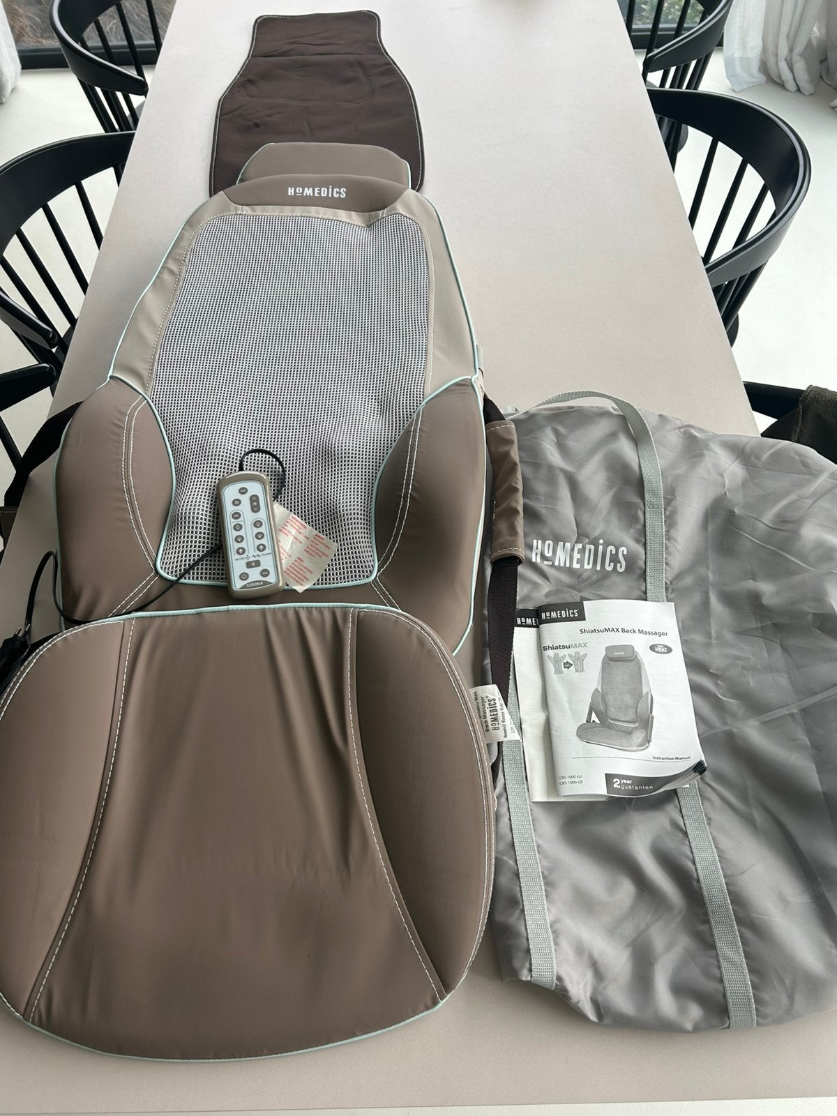 Homedics ShiatsuMAX rugmassekussen met verwarming, Enlèvement, Comme neuf