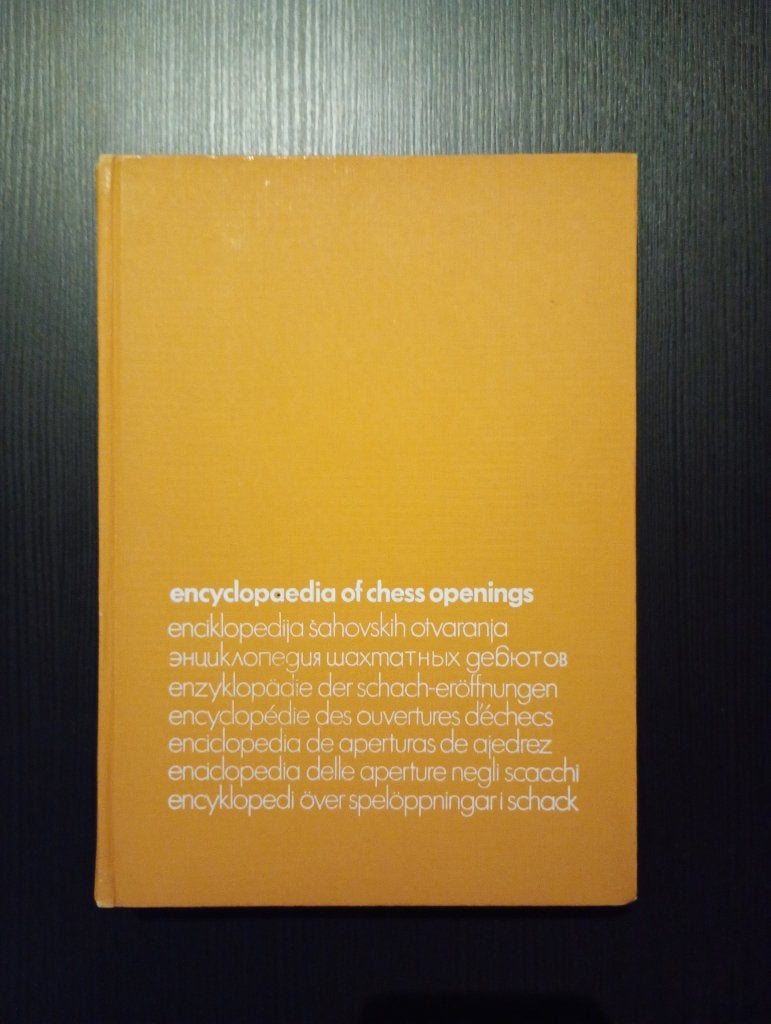 Encyclopedia of chess openings E, Hobby en Vrije tijd, Ophalen of Verzenden, Minder dan 500 stukjes, Zo goed als nieuw, Schaken