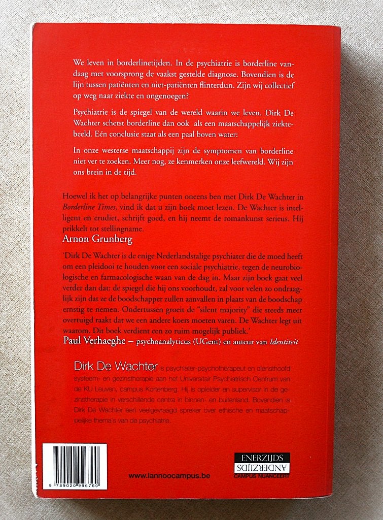 Borderline Times. Het einde van de normaliteit., Livres, Enlèvement ou Envoi, Utilisé, De Wachter Dirk
