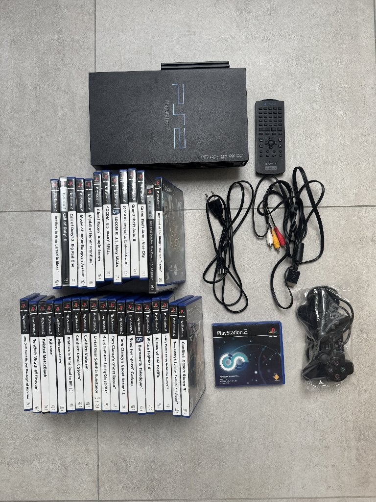 PlayStation 2 Fat + 30+ games + 2 controllers, Games en Spelcomputers, Ophalen of Verzenden, Gebruikt, Overige genres