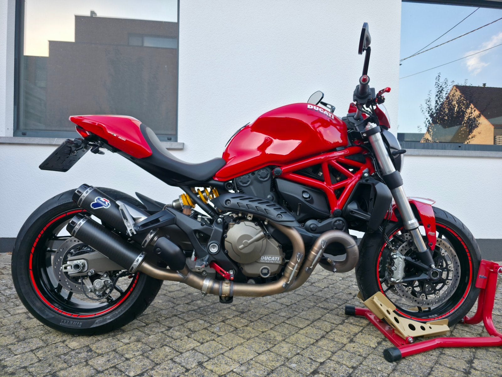 Ducati Monster 821 - Termignoni - 8300Km - Topconditie*, Entreprise, Plus de 35 kW, 821 cm³, Contrôle de traction