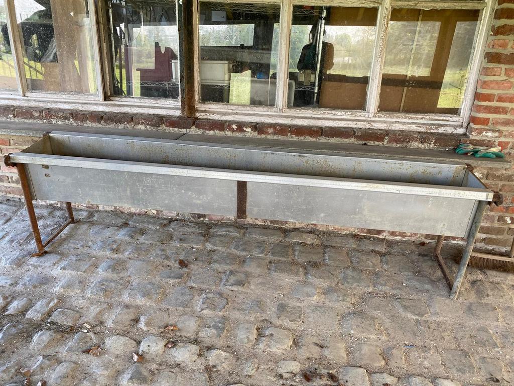 Voederbak in inox, Zakelijke goederen, Ophalen, Stalinrichting