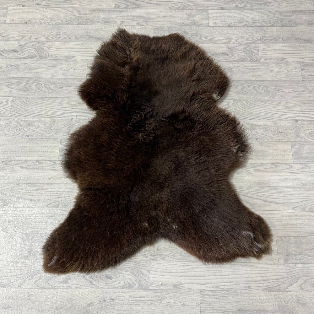 Schapenvacht hond en kat bruin wit 105x80cm | Lederstore, Autres marques, Enlèvement ou Envoi, Neuf, Autres types