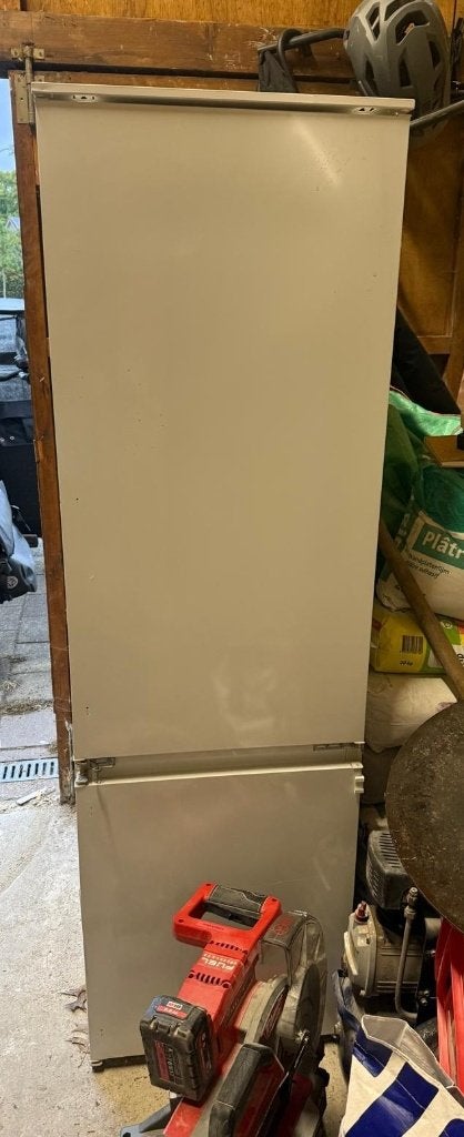 Inbouwkoelkast met diepvries in goede staat, Electroménager, 160 cm ou plus, Enlèvement, Utilisé, 200 litres ou plus