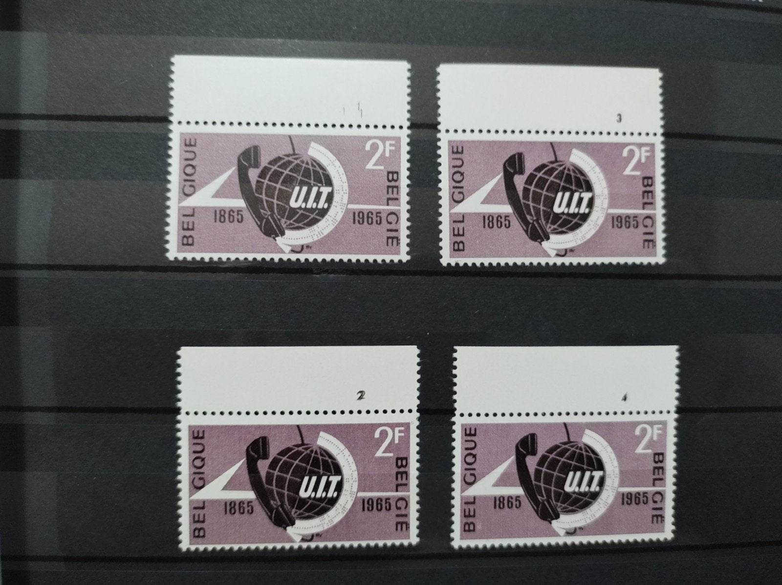 1333 met de 4 Plaatnummers, Postzegels en Munten, Ophalen of Verzenden, Postfris