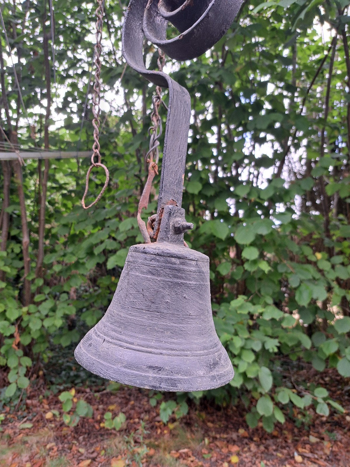 trekbel deurbel veer zwart, Antiek en Kunst, Ophalen