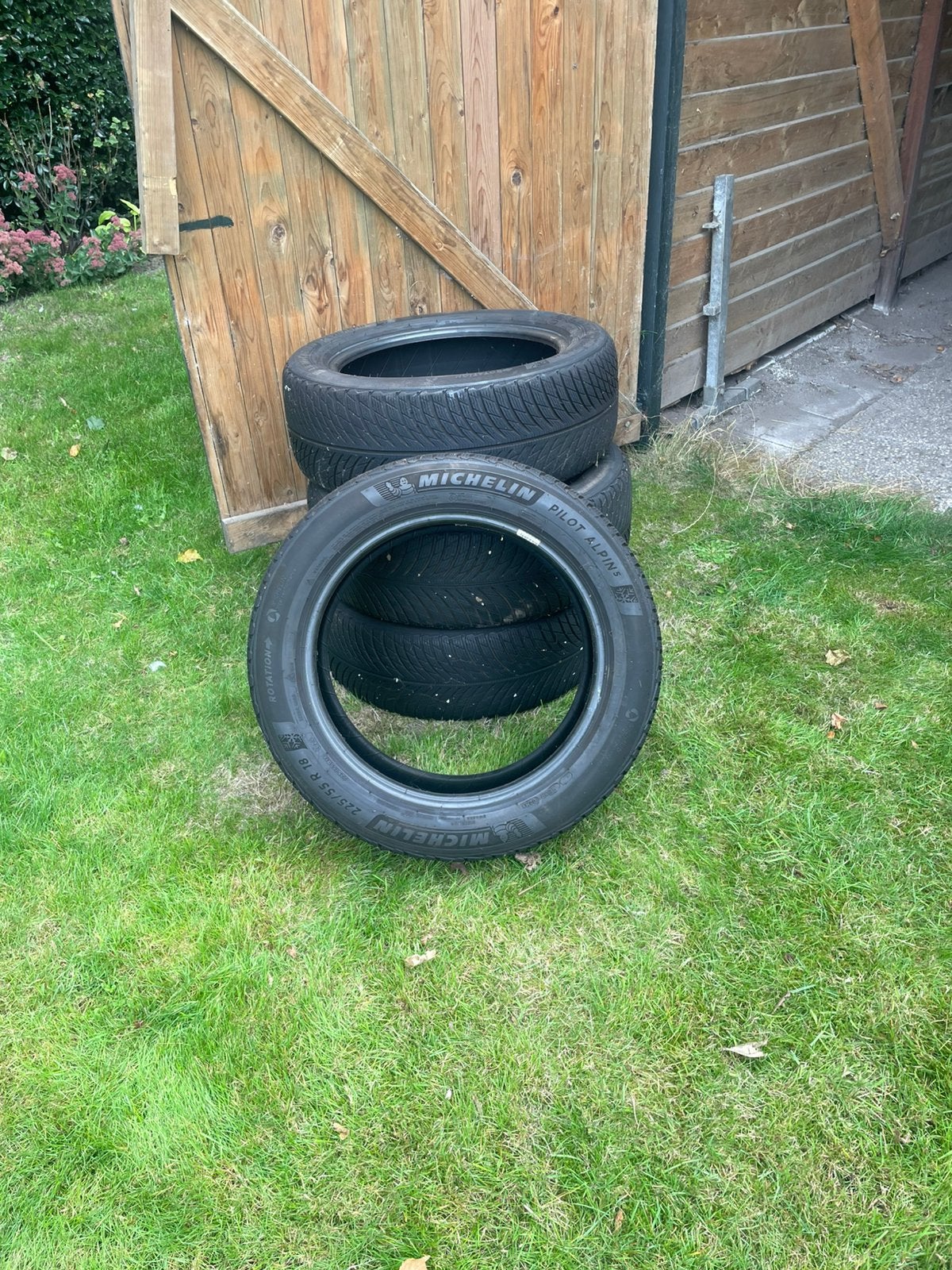 Pneus d'hiver Michelin Pilot Alpin 5 225/55 R18, Autos : Pièces & Accessoires, Pneus hiver, Véhicule de tourisme, Enlèvement, Utilisé