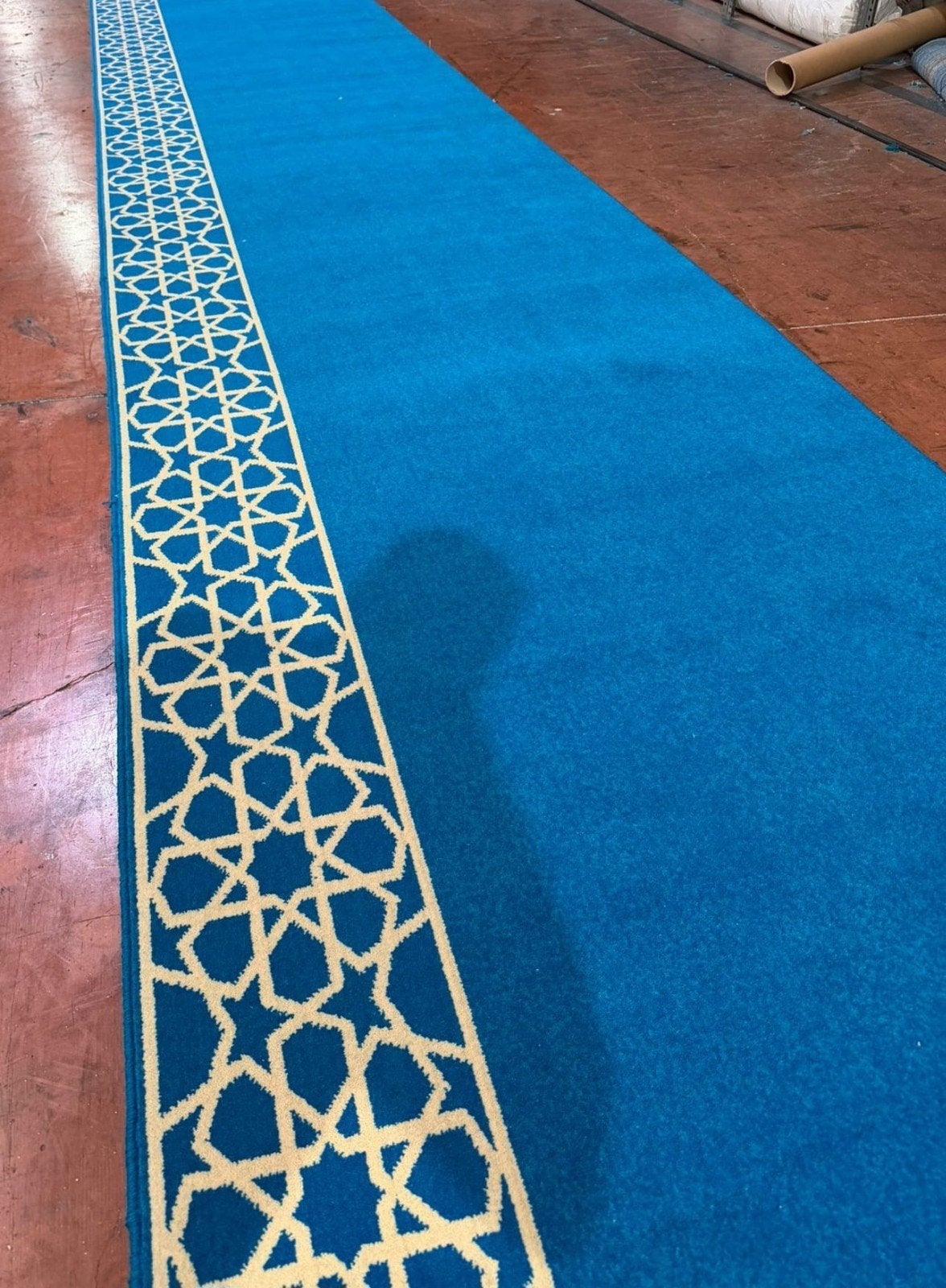 Moskeetapijt Skyblue Wol, Ophalen