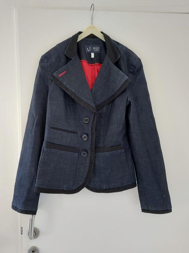 Dames blazer Armani Jeans, Kleding | Dames, Jasjes, Kostuums en Pakken, Maat 38/40 (M), Blauw, AJ Armani Jeans, Ophalen of Verzenden