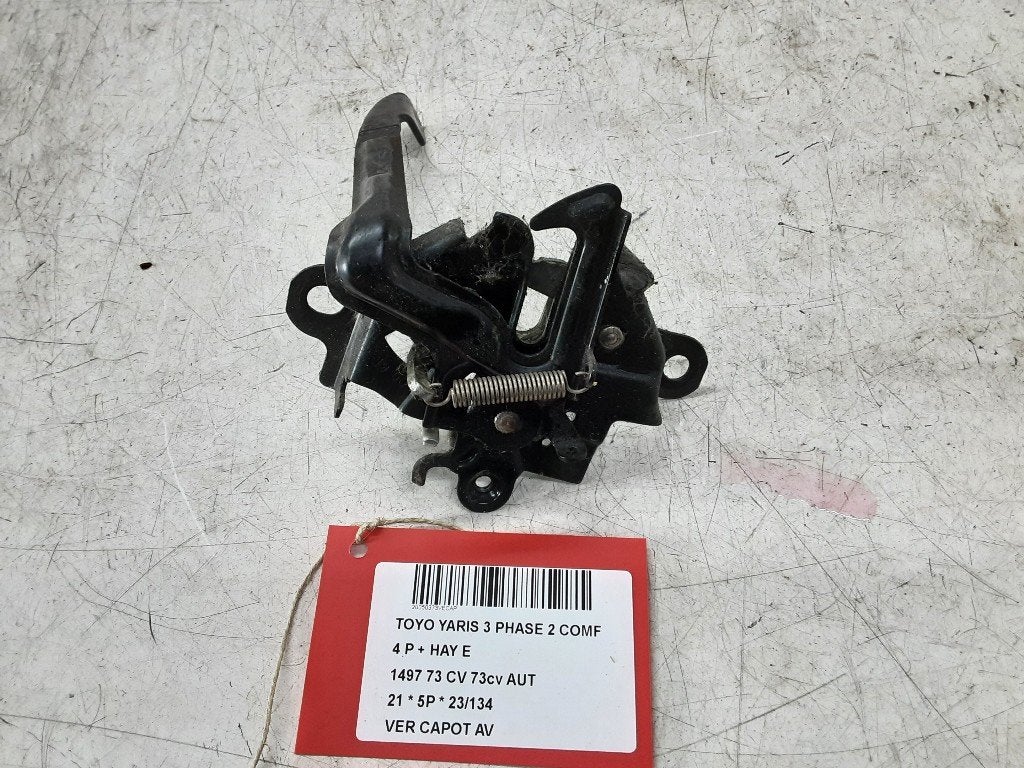 SERRURE CAPOT Toyota Yaris III (P13) (01-2010/09-2020), Autos : Pièces & Accessoires, Mevr. I. Hauben, Toyota, Utilisé, Rue de l'Espoir 34 34
4030  GRIVEGNÉE, BE