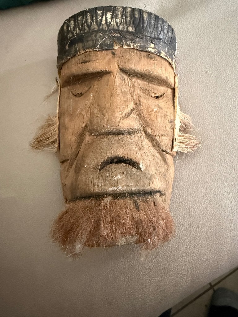 Mooi antiek klein maskertje uit Peru, Antiek en Kunst, Ophalen