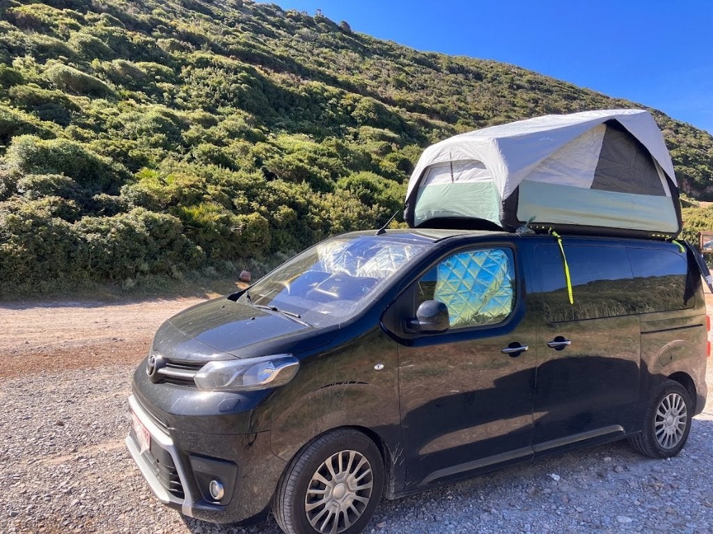 Daktent van de bestelwagen, Ophalen, Gebruikt, Tot en met 2