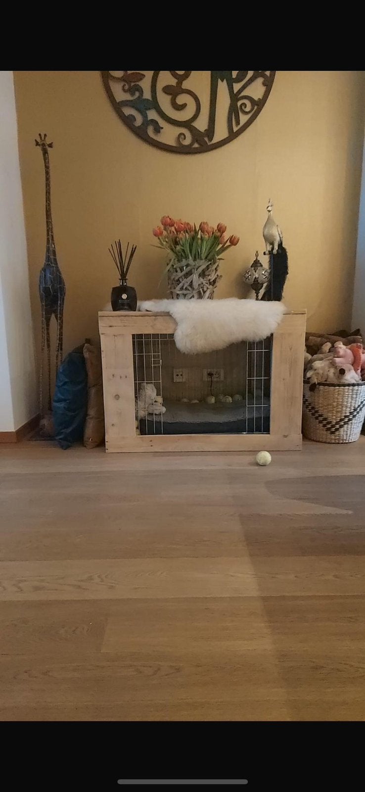 Mooie luxe bench voor de hond, Ophalen, Zo goed als nieuw