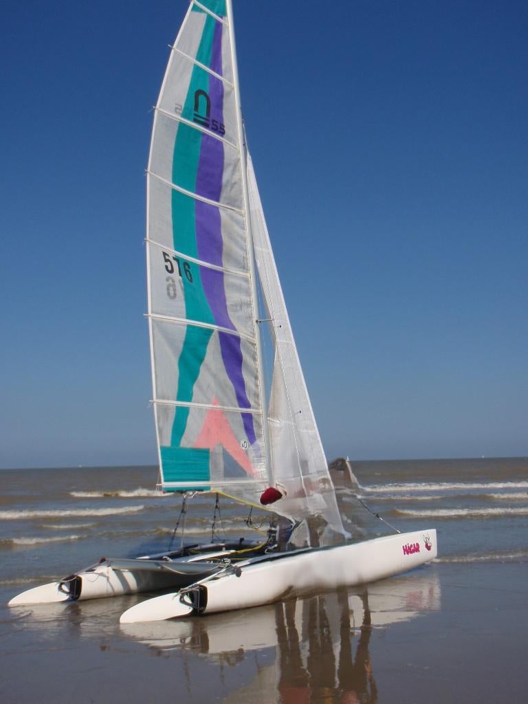 Mooie Catamaran Nacra 5.5, Watersport en Boten, Ophalen, Gebruikt