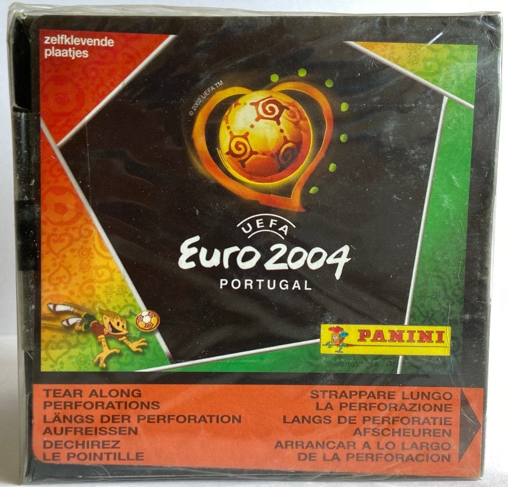 Panini UEFA Euro 2004 Portugal Factory Sealed Box  – Mint, Hobby en Vrije tijd, Stickers en Plaatjes, Zo goed als nieuw, Meerdere stickers