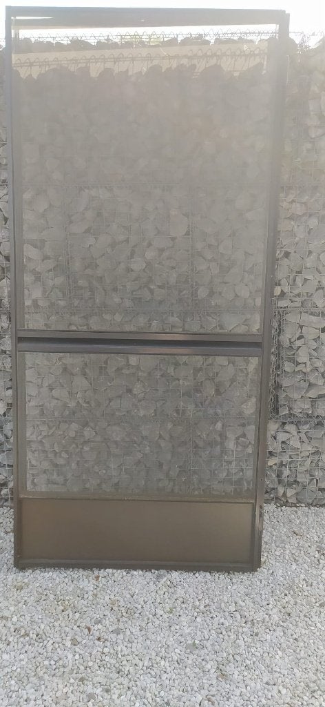 vliegendeur aluminium profiel, Ophalen, Gebruikt, 80 tot 100 cm, Buitendeur