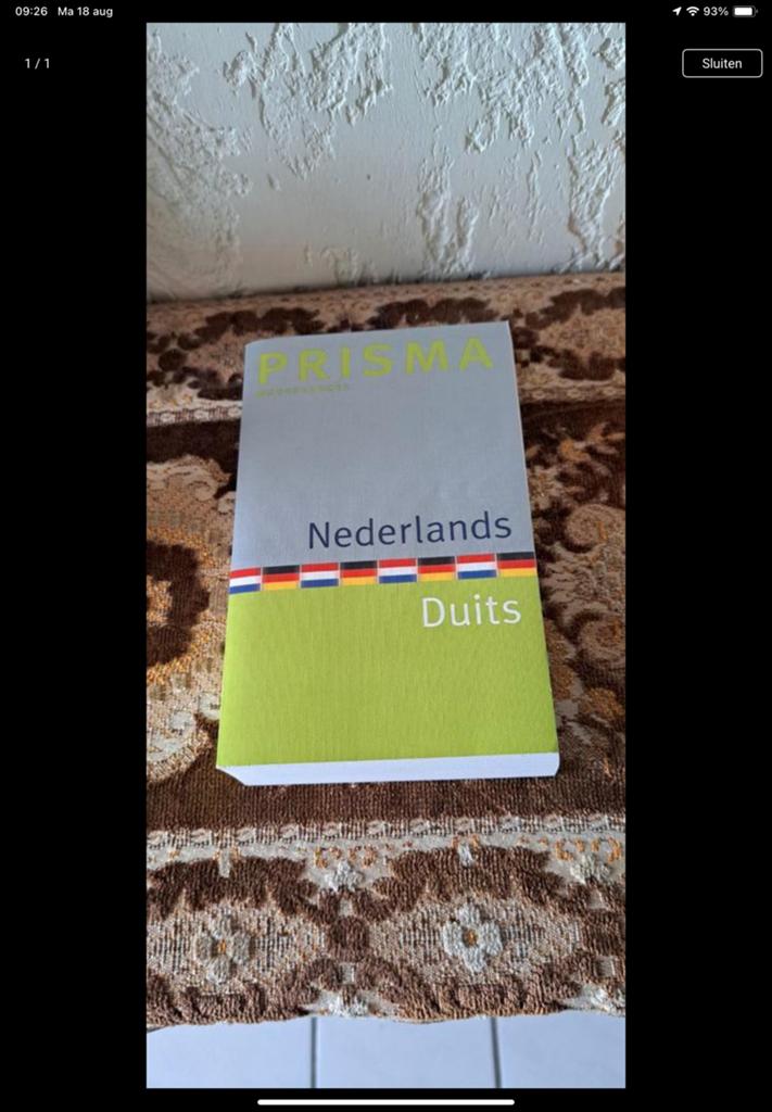 Woordenboek Nederlands, Duits perfecte staat, Boeken, Woordenboeken, Ophalen, Zo goed als nieuw, Duits