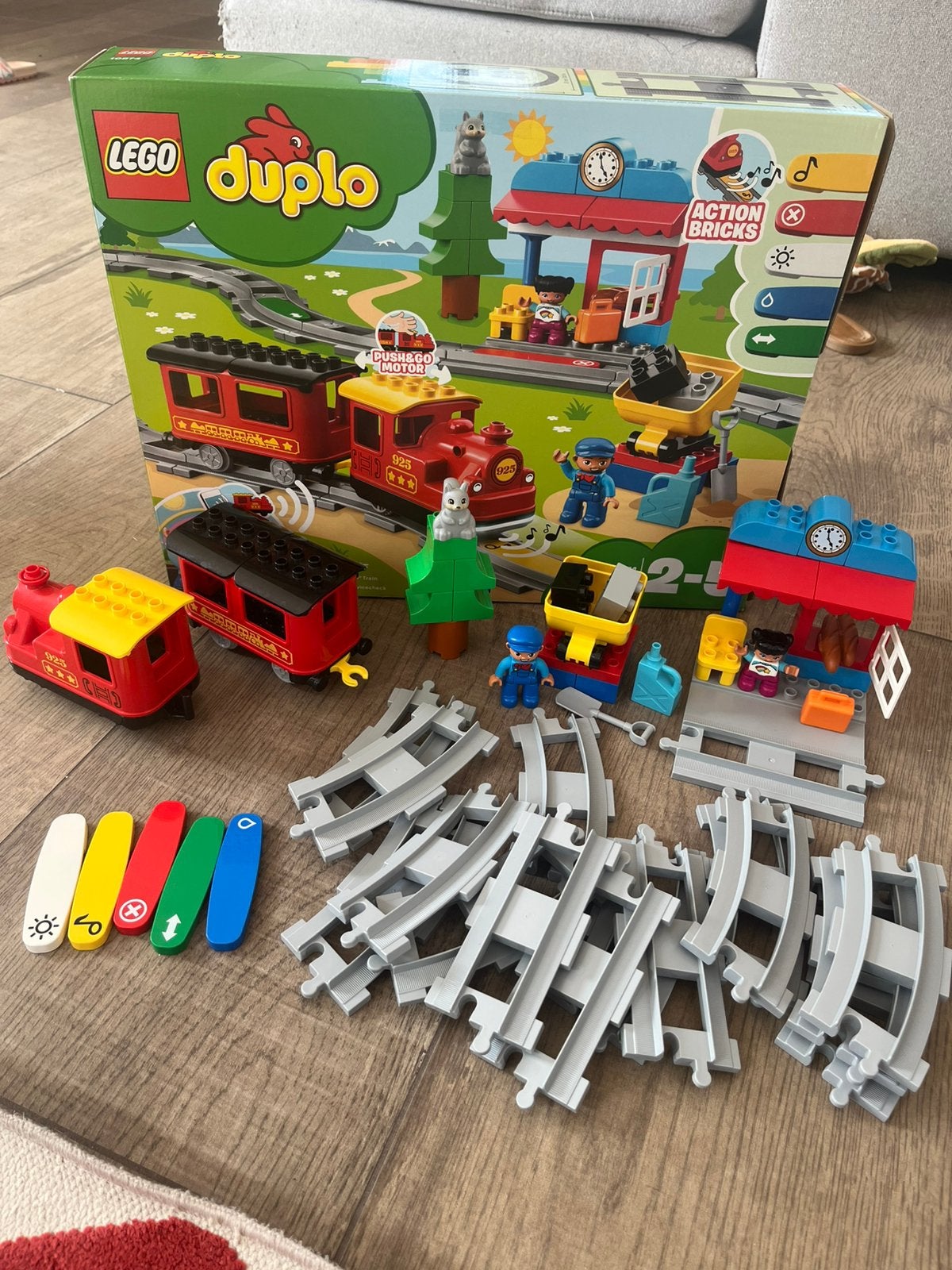 Lego trein met uitbreiding brug, Ophalen, Zo goed als nieuw