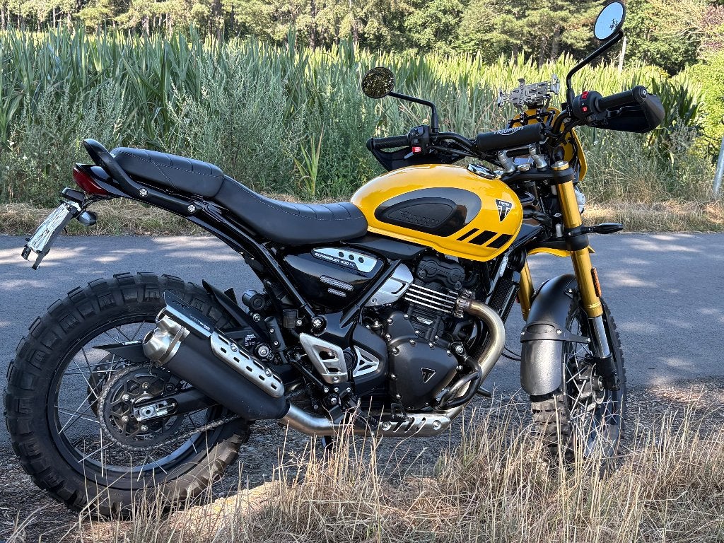 Magnifique Triumph Scrambler 400XC, Occasion, ABS, Particulier, 12 à 35 kW