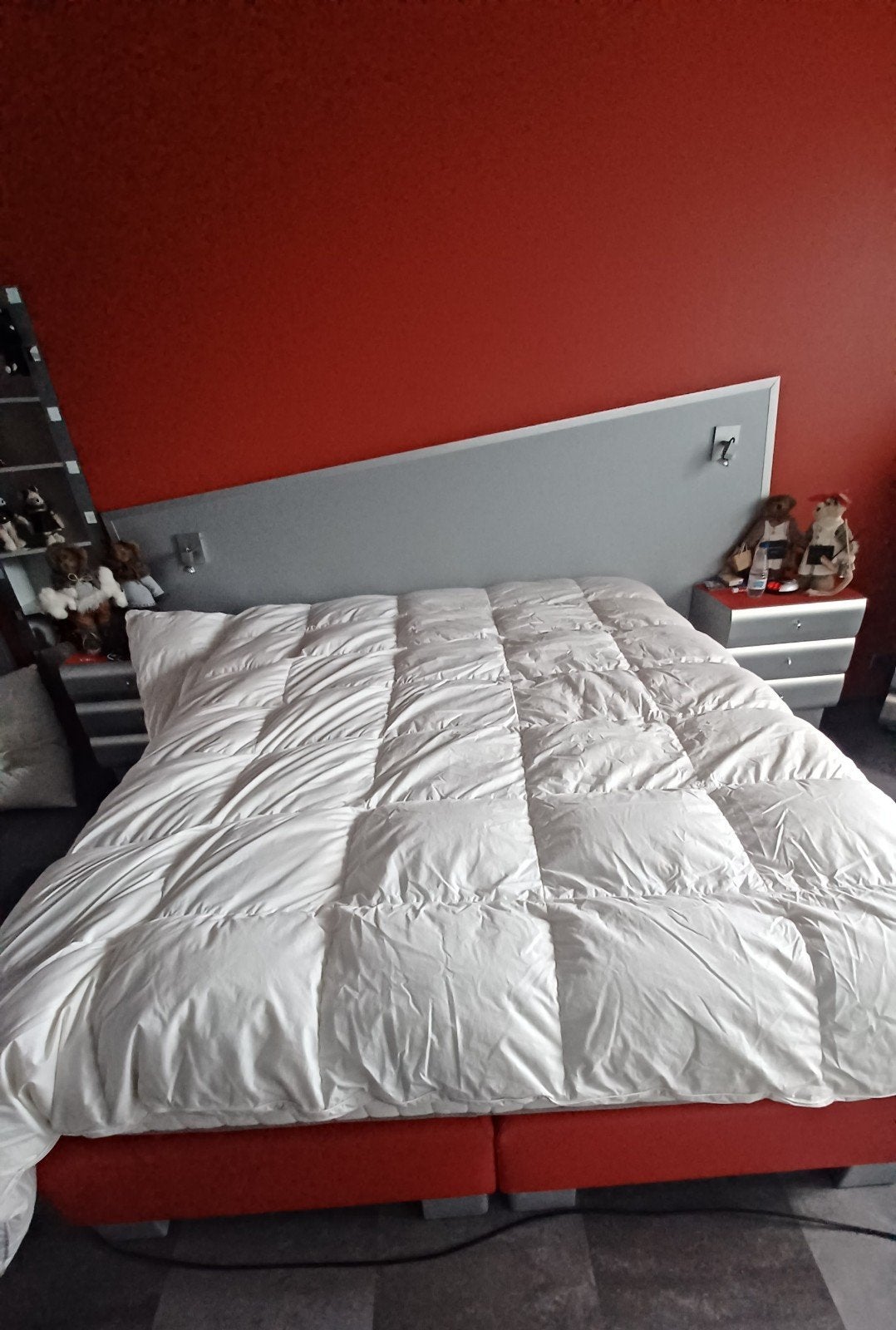 katoenen dons zonder stelen zacht warm ligt 240x220  750€ ge, Ophalen