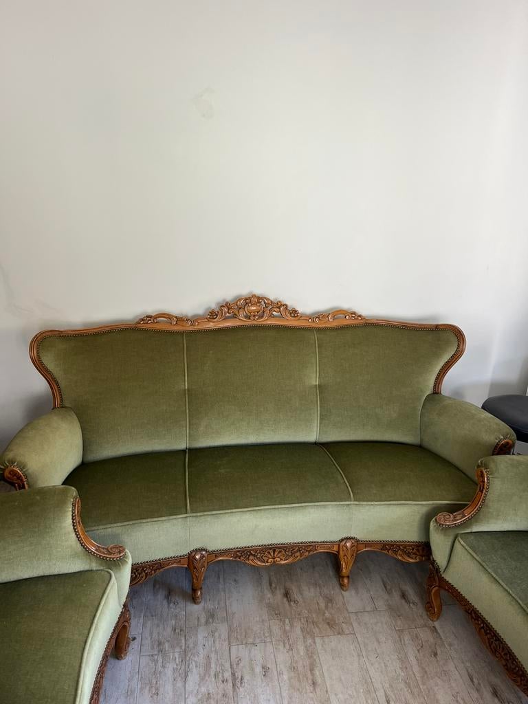 Antieke bank set louis xv xvi vintage barok, Ophalen of Verzenden, Zo goed als nieuw