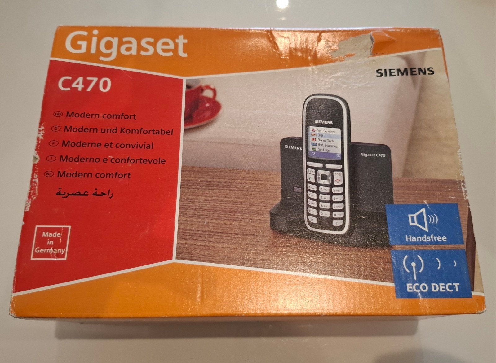 Nouveau dans la boîte ! Téléphone résidentiel sans fil Sieme, Enlèvement ou Envoi, Neuf, 1 combiné, À Faible Émission d'Ondes