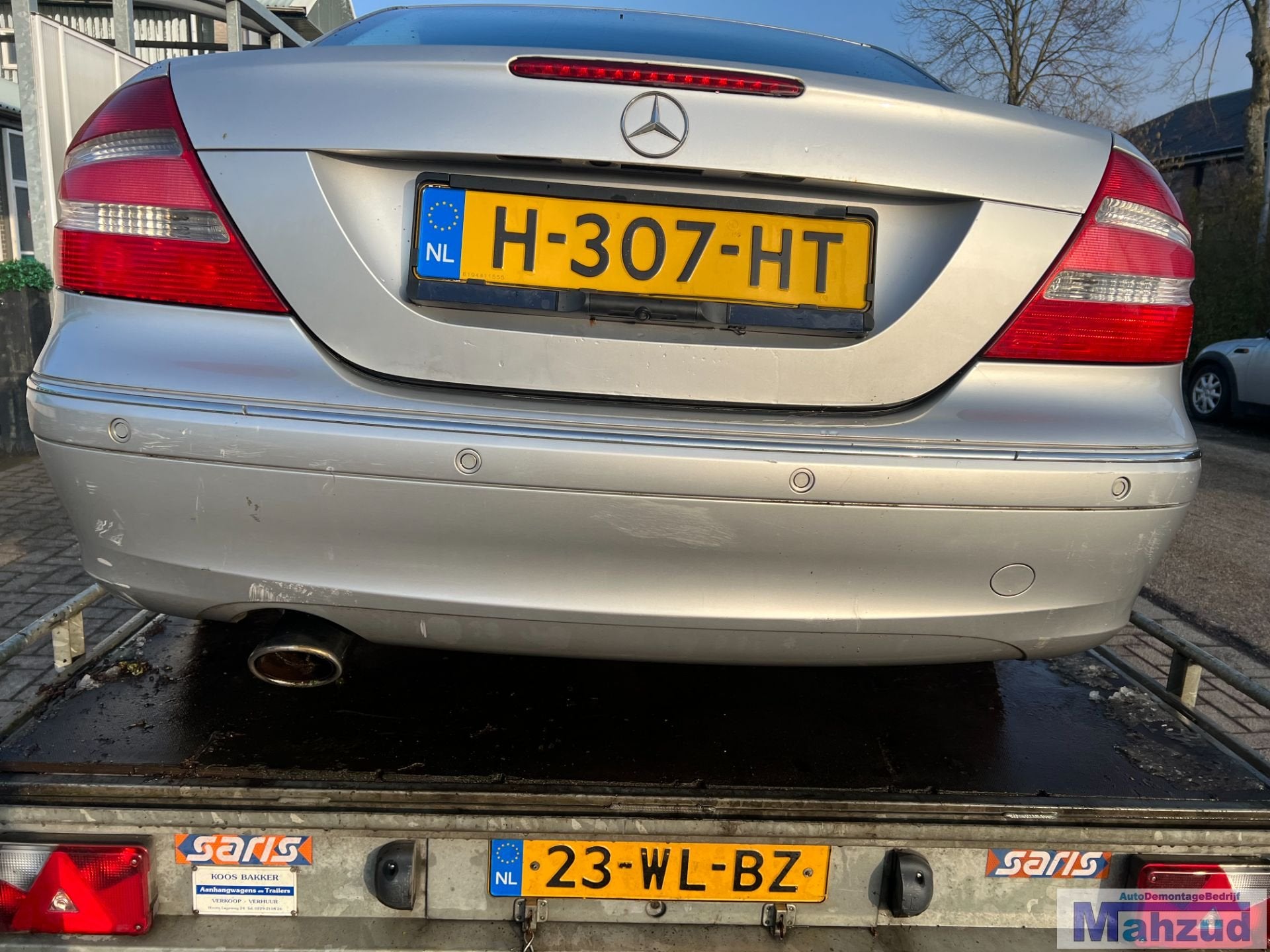 MERCEDES CLK W209 Argent 744 pare-chocs arri re pdc 2002-200, Mercedes-Benz AG, Pare-chocs, Mercedes-Benz, Utilisé