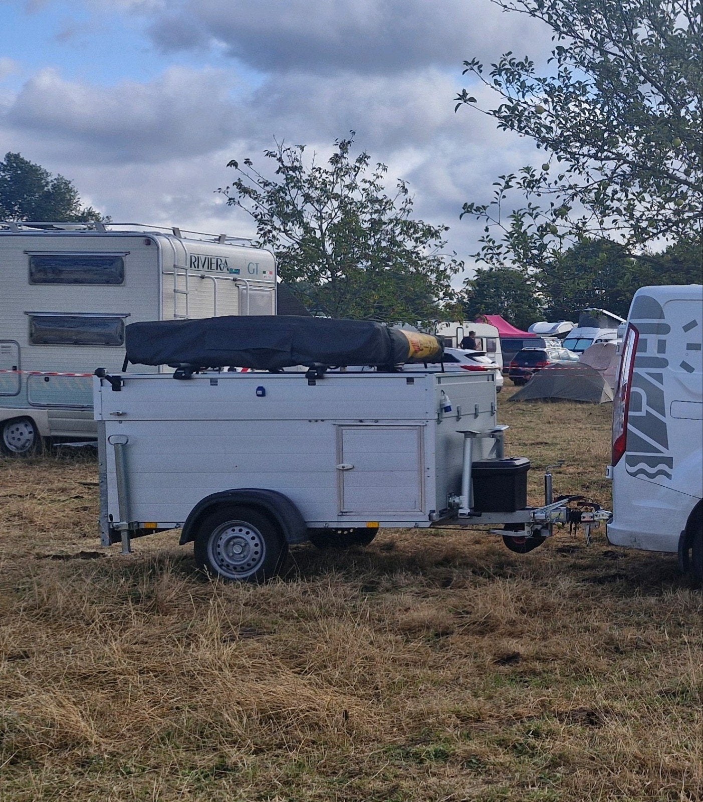 Daktent op aanhangwagen, Ophalen, Gebruikt, Tot en met 2
