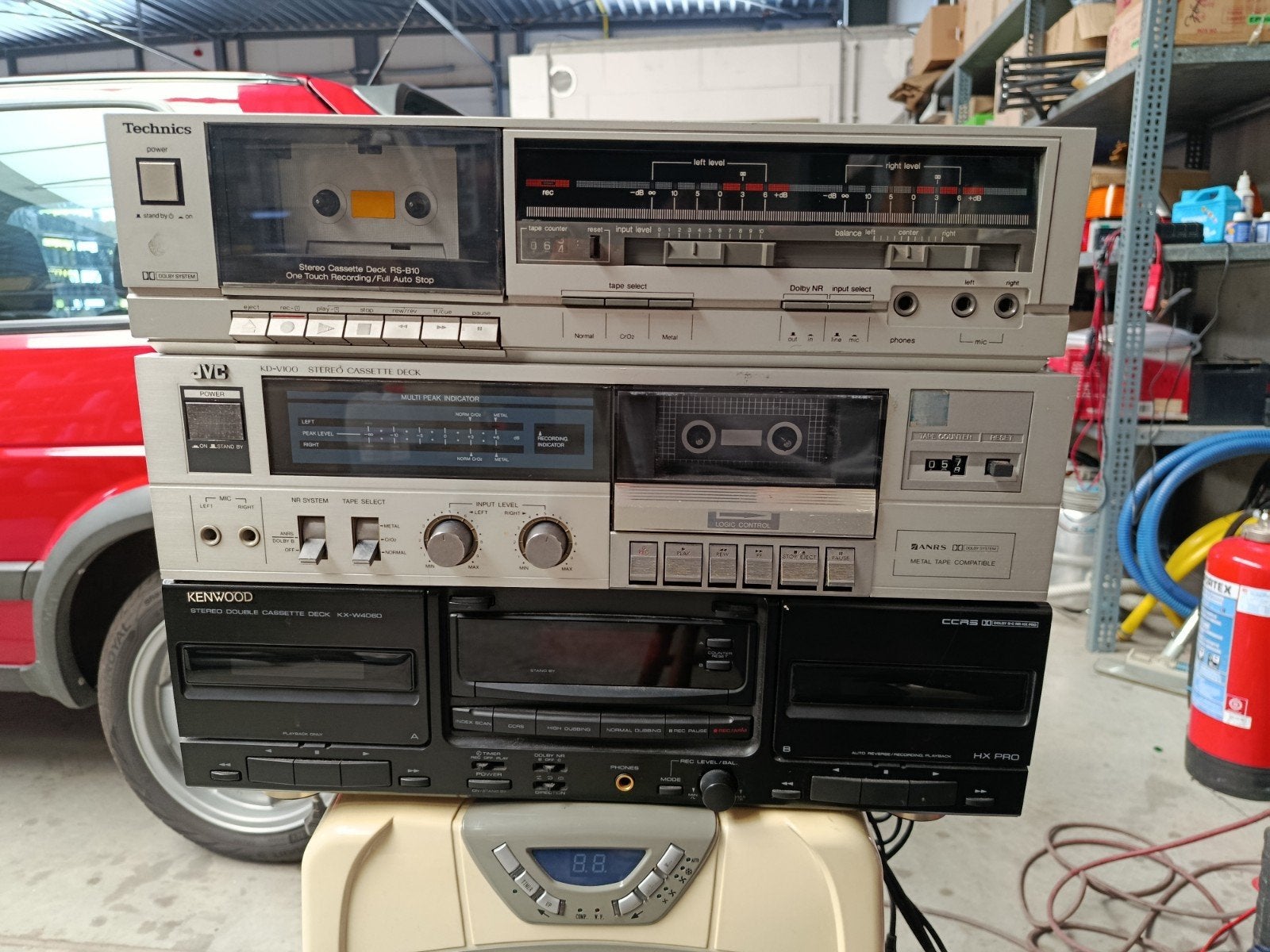 3 cassettedecks, TV, Hi-fi & Vidéo, Decks cassettes, Enlèvement