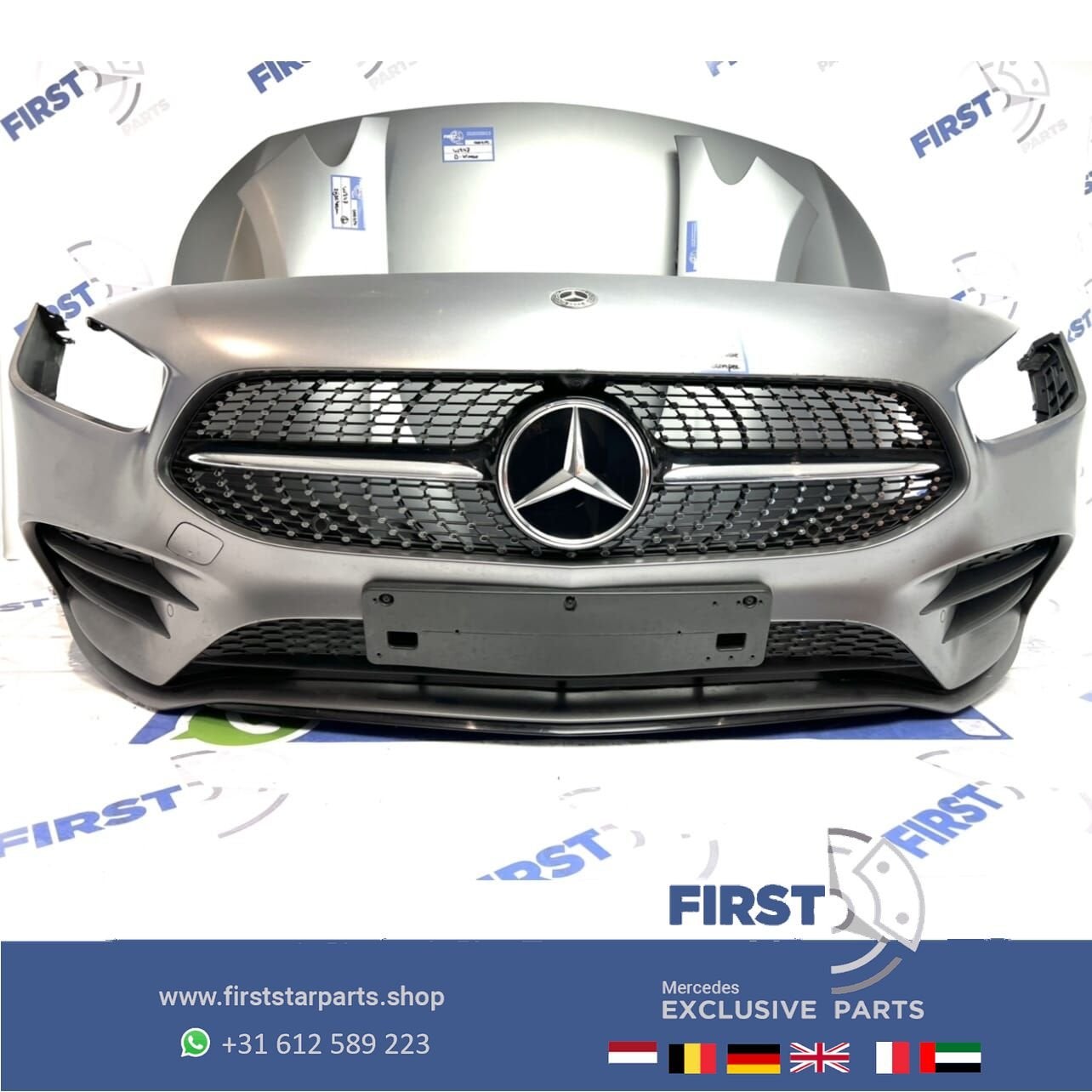 W247 AMG LINE VOORKOP B Klasse 2018-2022 MAT GRIJS MAGNO 662, Gebruikt, -, Voor, Ophalen of Verzenden