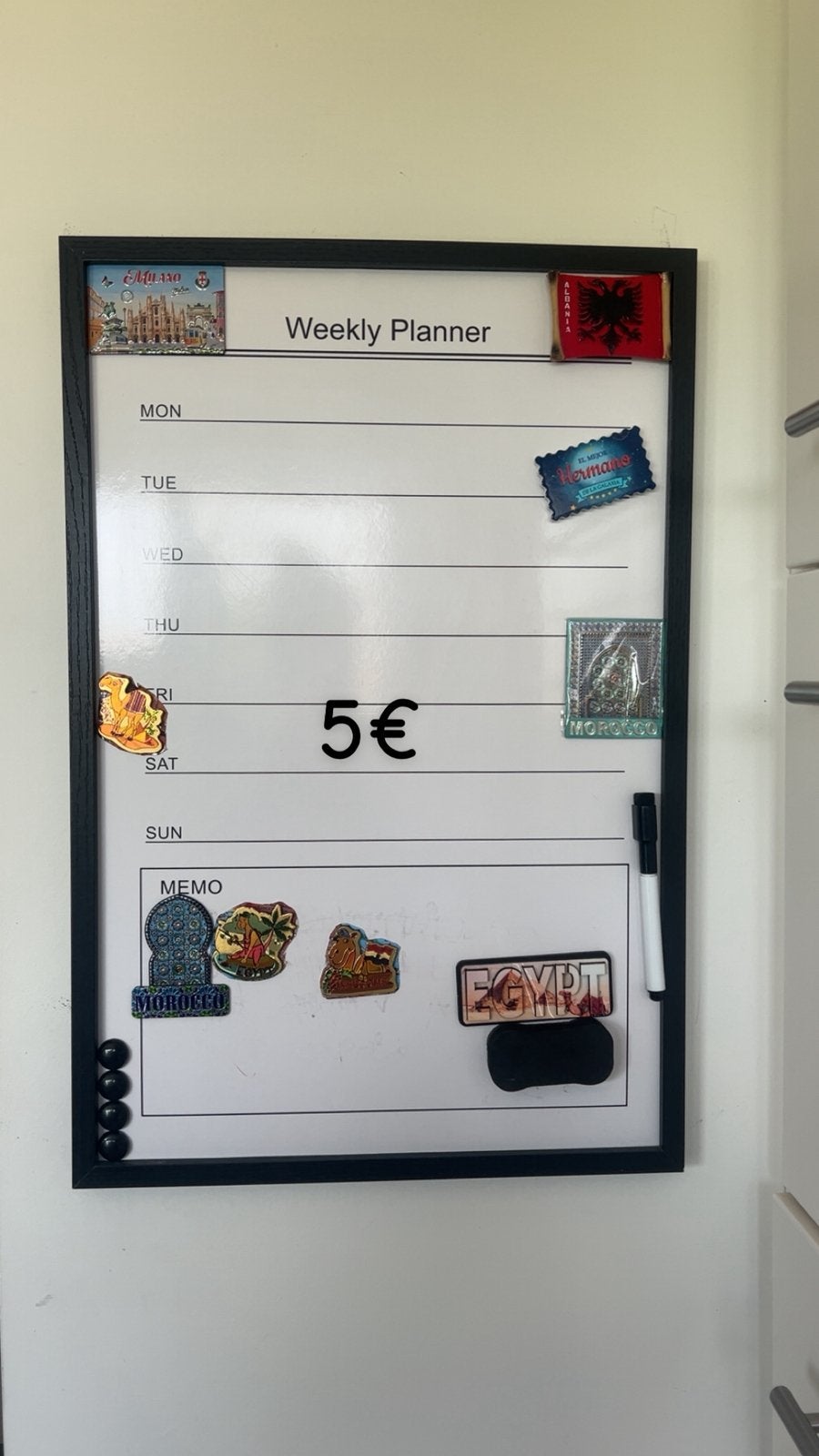Weekly planner, Ophalen, Zo goed als nieuw