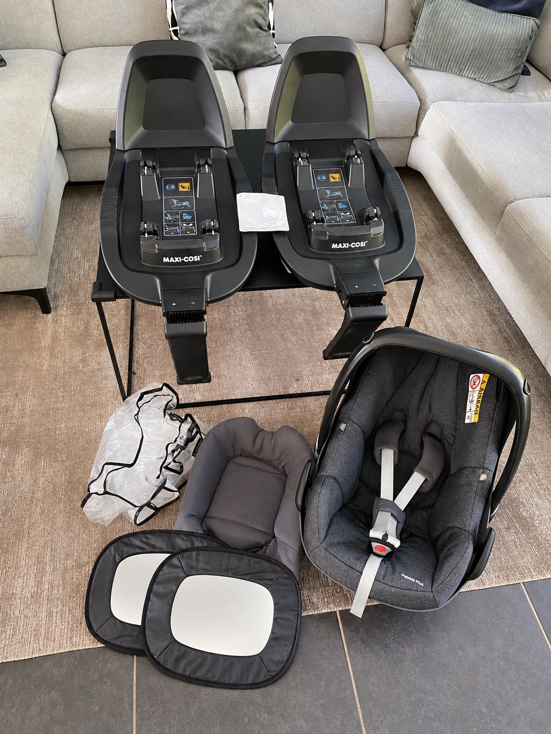 Autostoel maxicosi pebble plus + 2x isofix familyfix, Kinderen en Baby's, Ophalen, Zo goed als nieuw, Maxi-Cosi, Isofix