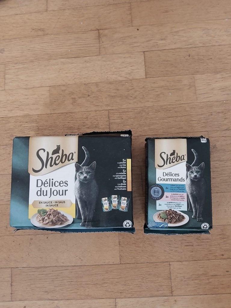Nourriture pour chat (Sheba) - 2 packs, Enlèvement, Chat